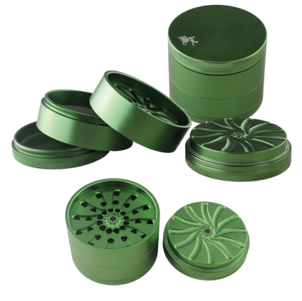 BLACK LEAF - Masher Aluminium Grinder 4-part Green
