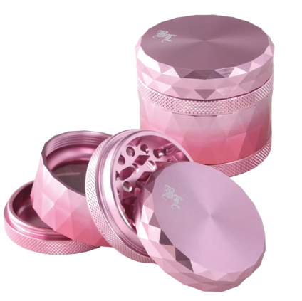 BLACK LEAF - Alu Grinder 4-part iridescent pink