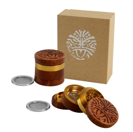 BLACK LEAF - Maori Alu/Wooden Grinder 4-part