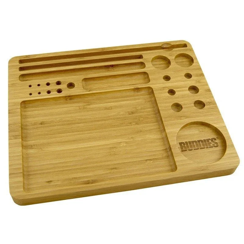 BUDDIES - Rolling Tray wood (Large)