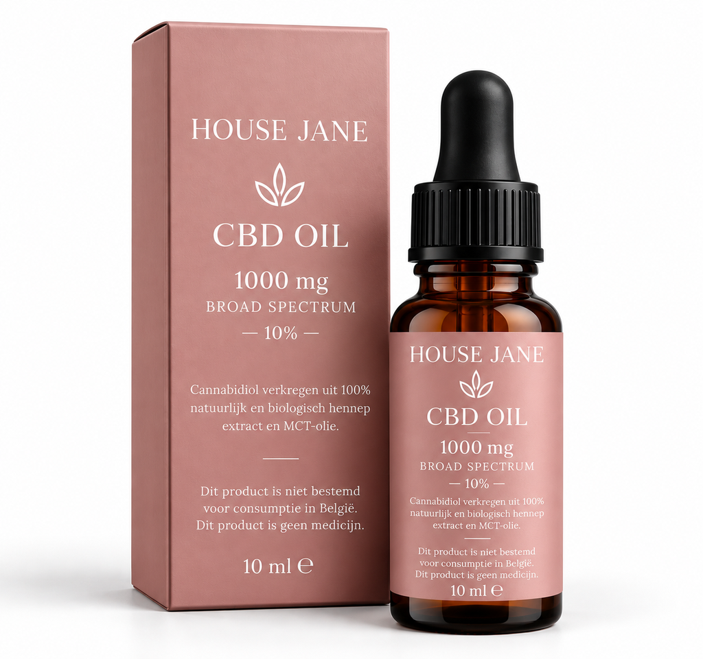 HOUSE JANE - CBD OIL 1000mg - 10ml (10%) Broad Spectrum