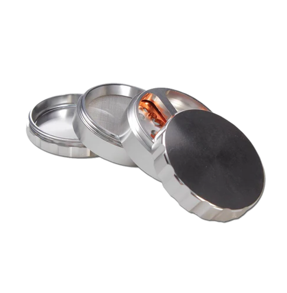 PROPELLER – Aluminium Grinder – 4 Part (Silver)