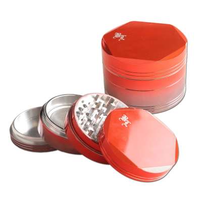 BL – Aluminium Grinder – 4 Part (Red/Grey)
