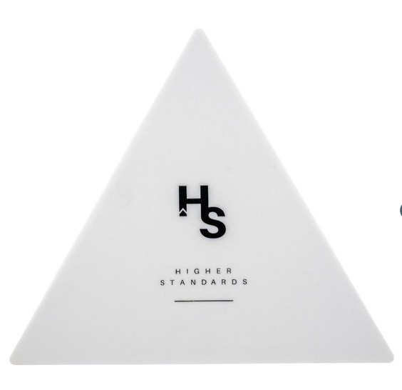 HS - Triangle dab mat (white)